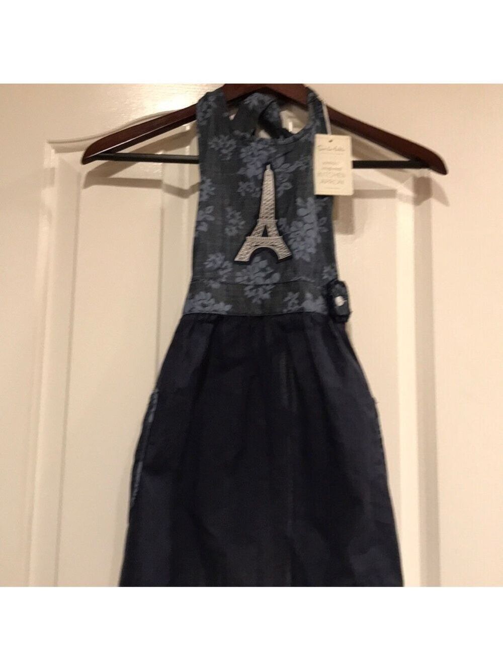 Sur La Table Blue Apron Girls One Size Eiffel Tower NWT